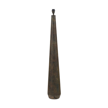 Arbor Metal Conical Floor Lamp with Green Linen Cylinder Shade