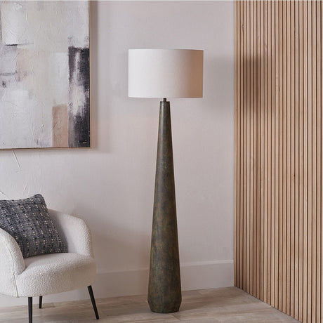 Arbor Verdi Gris Metal Conical Floor Lamp Base - 140cm