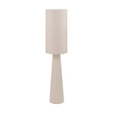 Mirissa White Slubby Handloom Fabric Floor Lamp - 129cm