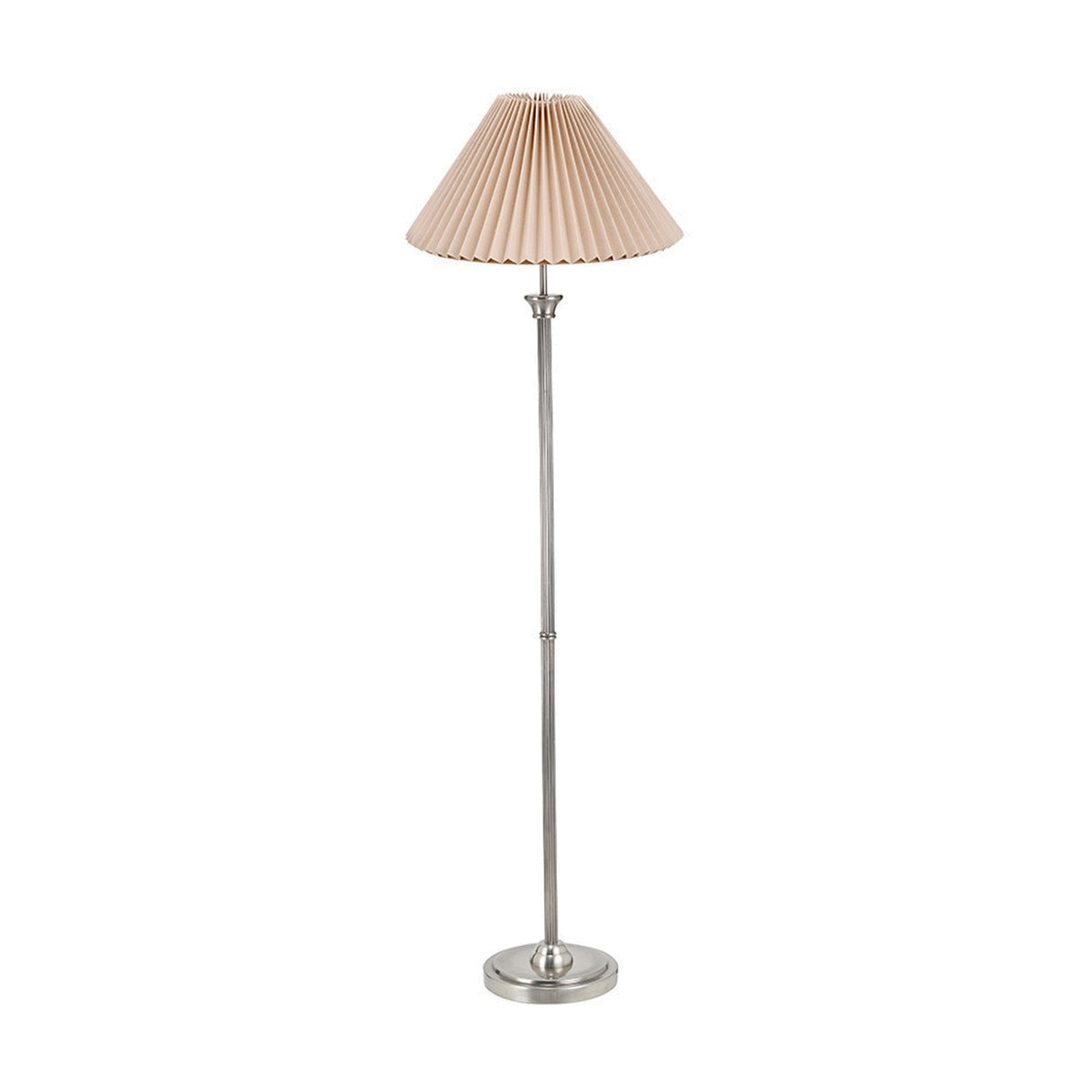 Palau Rattan Wave Floor Lamp with Linen Hard Shade - 155cm