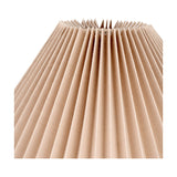 Palau Rattan Wave Floor Lamp with Linen Hard Shade - 155cm