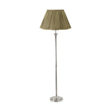 Palau Rattan Wave Floor Lamp with Olive Green Shade