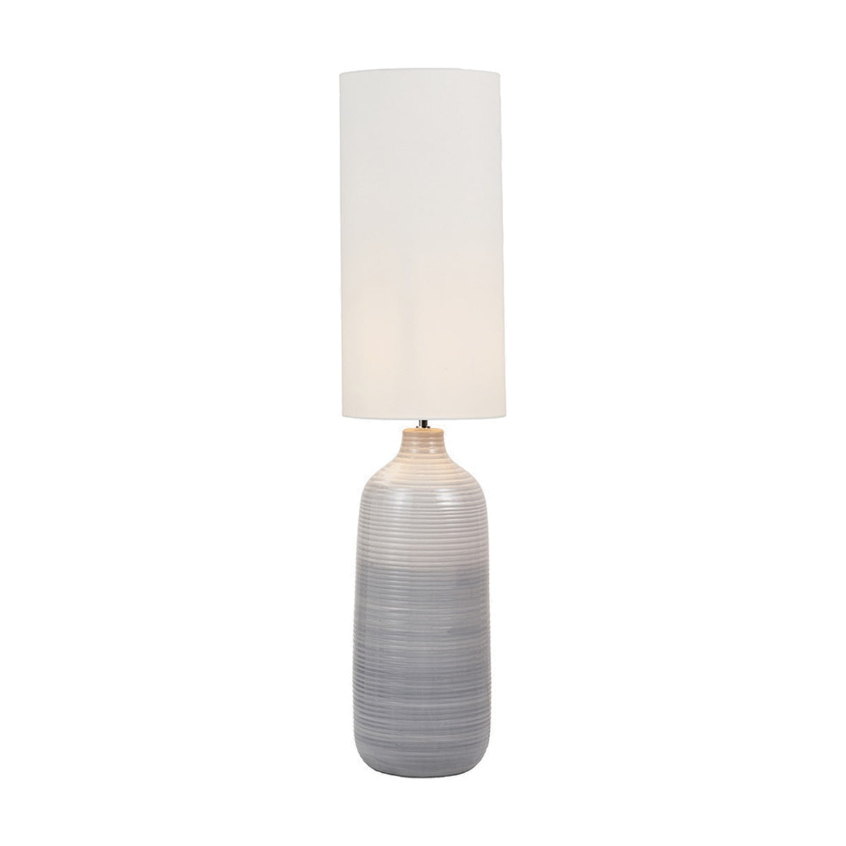 Venus Blue & Grey Ombre Ceramic Floor Lamp - 122cm