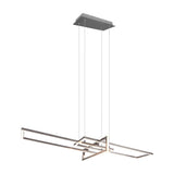 Salinas 3 Light 110cm LED Chandelier – Satin Nickel