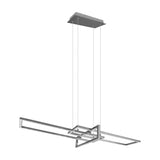 Salinas 3 Light 110cm LED Chandelier – Satin Nickel