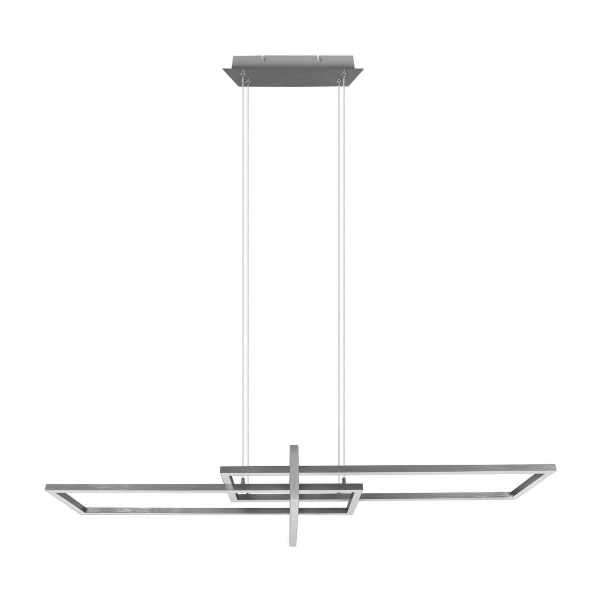 Salinas 3 Light 110cm LED Chandelier – Satin Nickel