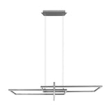 Salinas 3 Light 110cm LED Chandelier – Satin Nickel