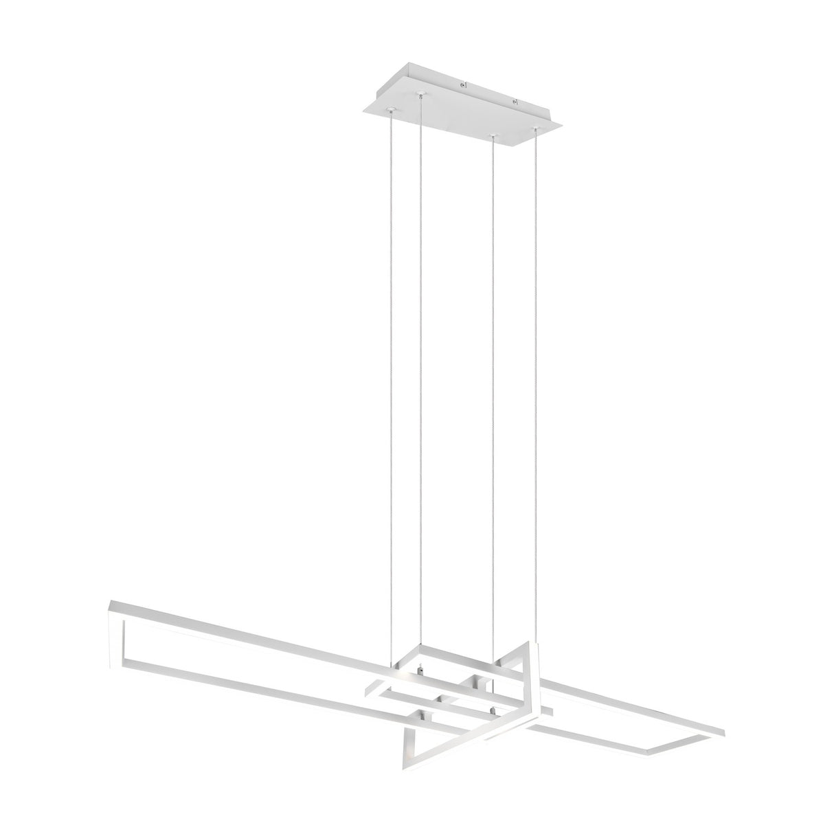 Salinas 3 Light 110cm LED Chandelier – Matt White