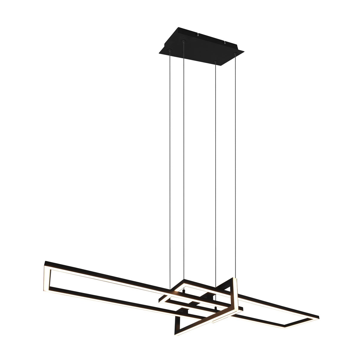 Salinas 3 Light 110cm LED Chandelier – Matt Black
