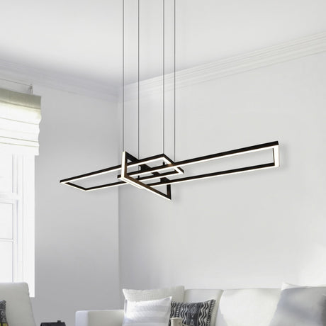 Salinas 3 Light 110cm LED Chandelier – Matt Black
