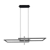 Salinas 3 Light 110cm LED Chandelier – Matt Black