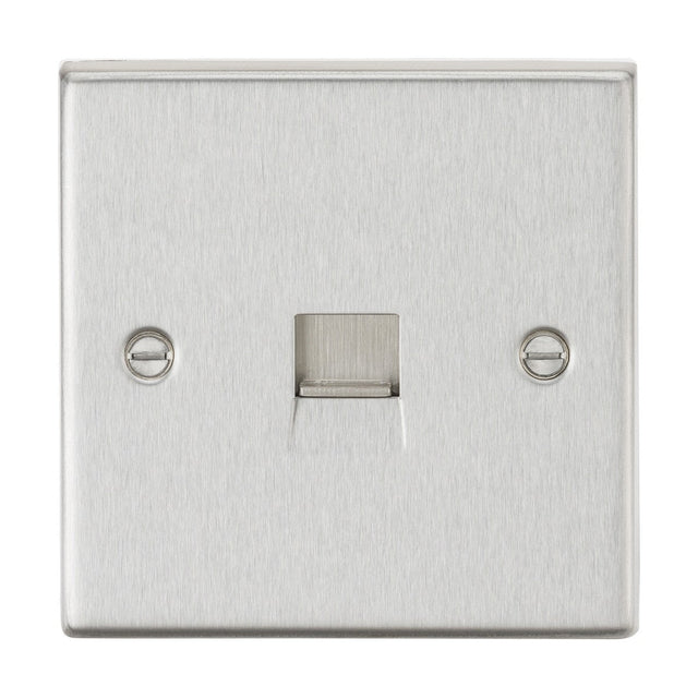 Telephone Master Outlet - Brushed Chrome