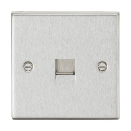 Telephone Extension Outlet - Brushed Chrome