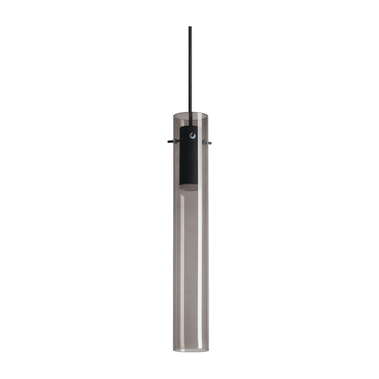 Flam Pendant Light - Black & Smoke Glass