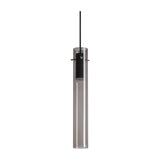 Flam Pendant Light - Black & Smoke Glass