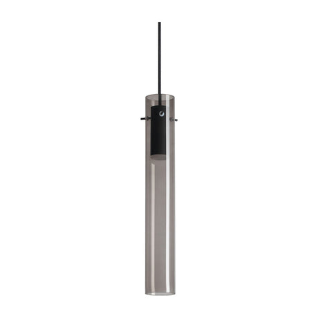 Flam Pendant Light - Black & Smoke Glass