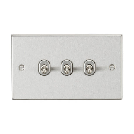 10AX 3G 2-way Toggle Switch - Brushed Chrome