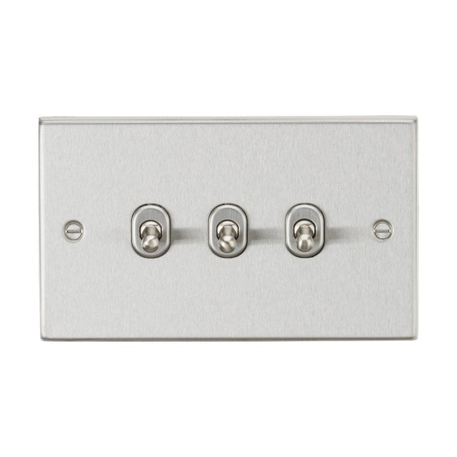 10AX 3G 2-way Toggle Switch - Brushed Chrome