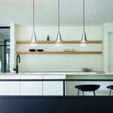 Cono Pendant Light - Chrome in situ