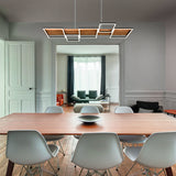 Harper 5 Light LED Wooden Chandelier – Matt Black