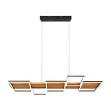 Harper 5 Light LED Wooden Chandelier – Matt Black