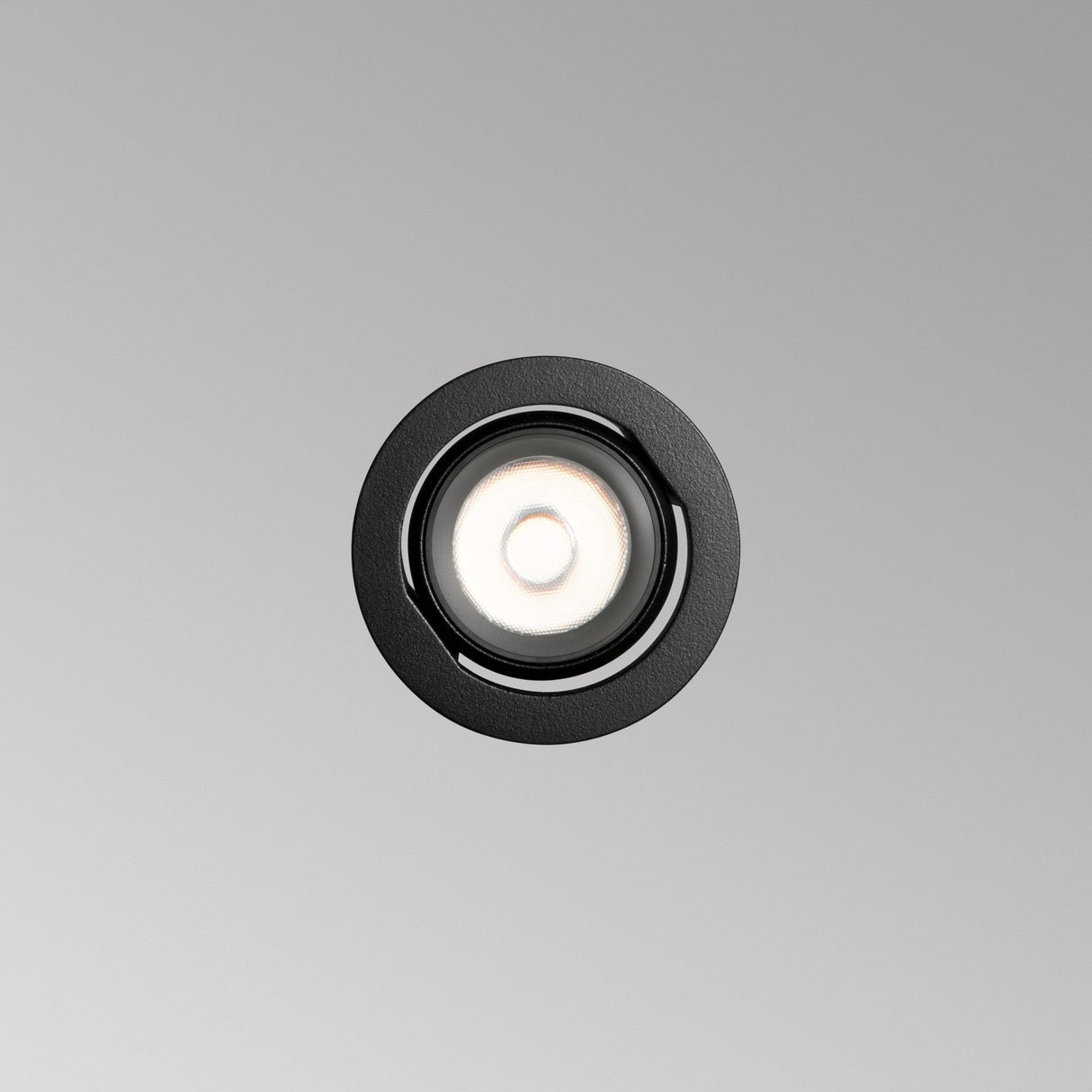 Quark Adjustable Recessed Downlight 12W - Black in situ