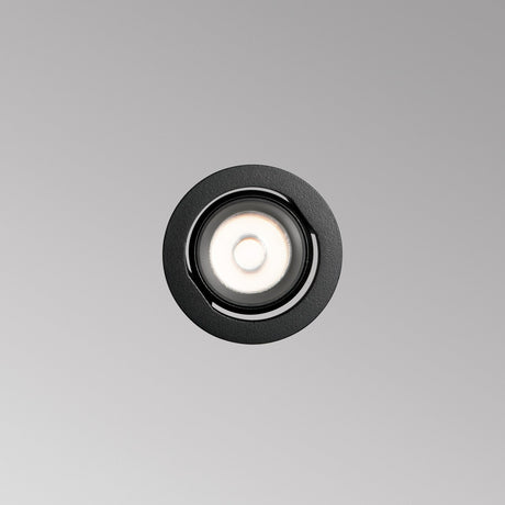Quark Adjustable Recessed Downlight 12W - Black in situ