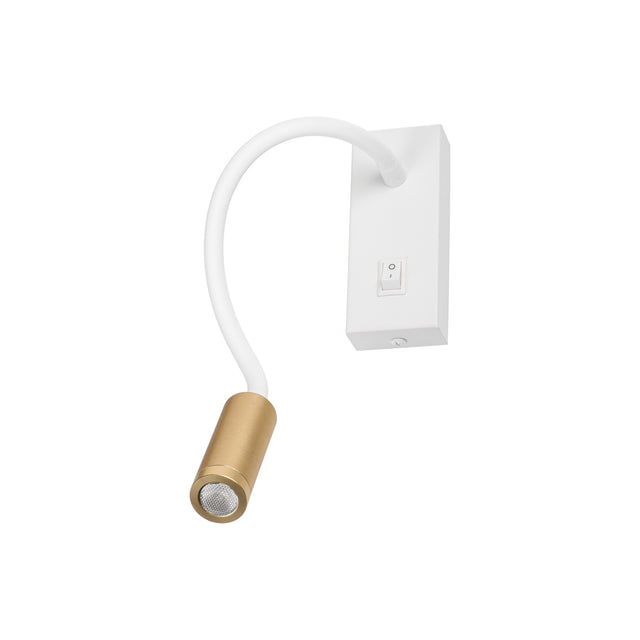 Tonil II WG LED Wall Light 3.3W 30 deg - White / Gold