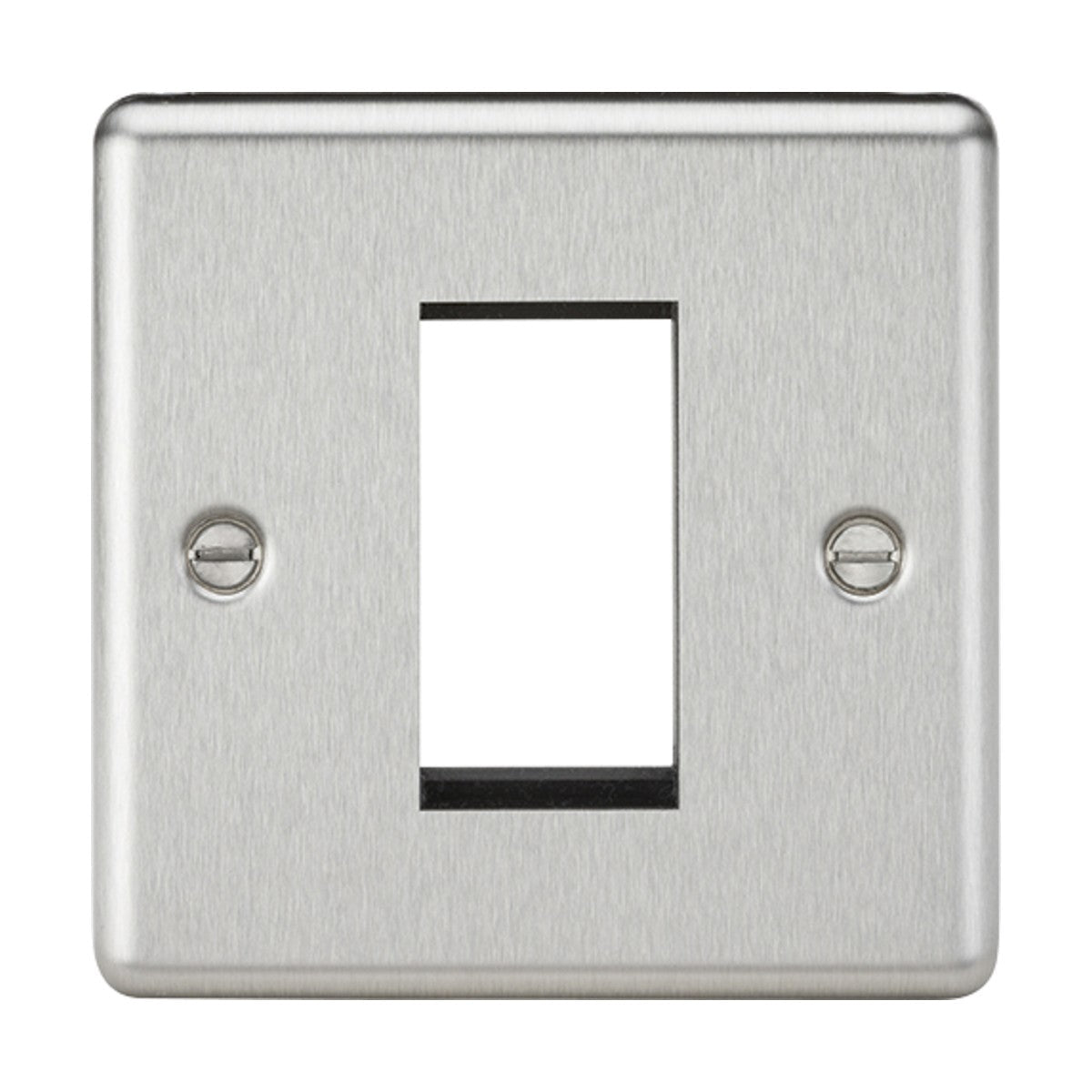 1G Modular Faceplate - Brushed Chrome
