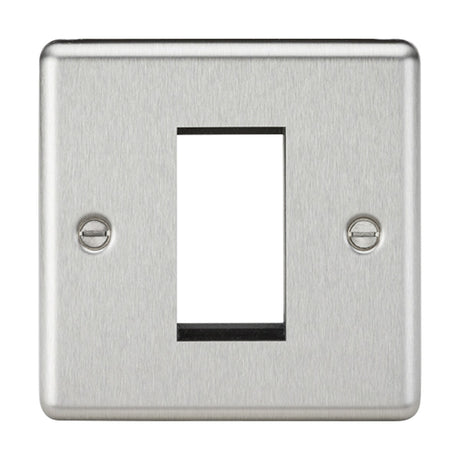 1G Modular Faceplate - Brushed Chrome