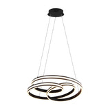 Nuria LED Ring Chandelier – Matt Black