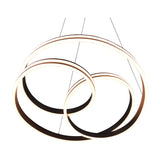 Nuria LED Ring Chandelier – Matt Black