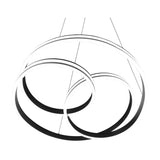 Nuria LED Ring Chandelier – Matt Black