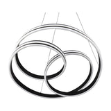 Nuria LED Ring Chandelier – Matt Black