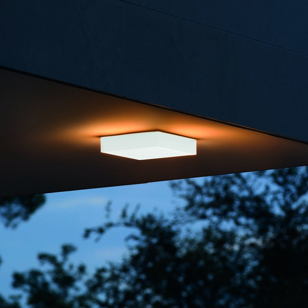 Snow Outdoor Ceiling Light 4000K - White in situ