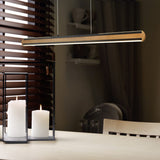 Deacon LED Up Down Wooden Pendant – Natural
