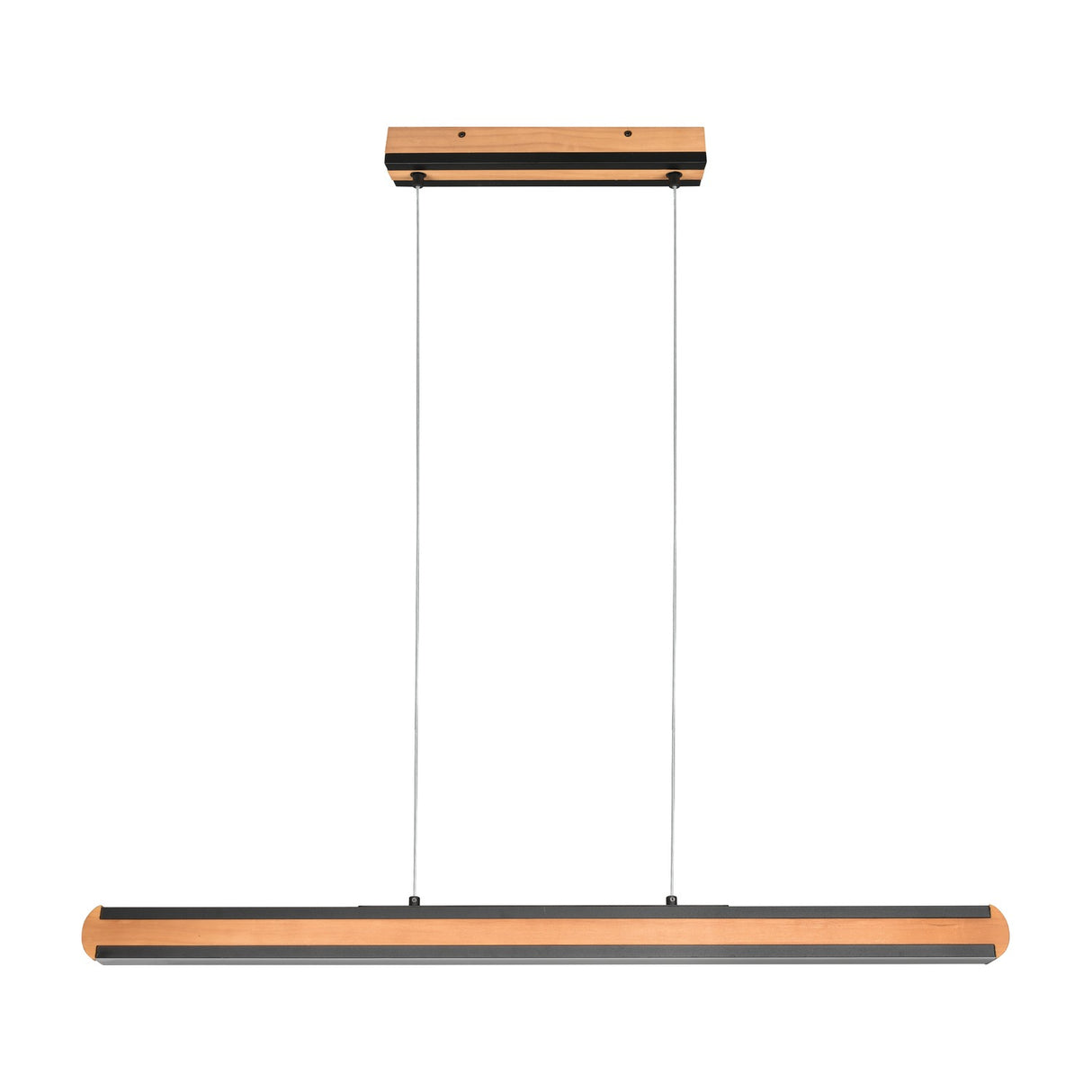 Deacon LED Up Down Wooden Pendant – Natural