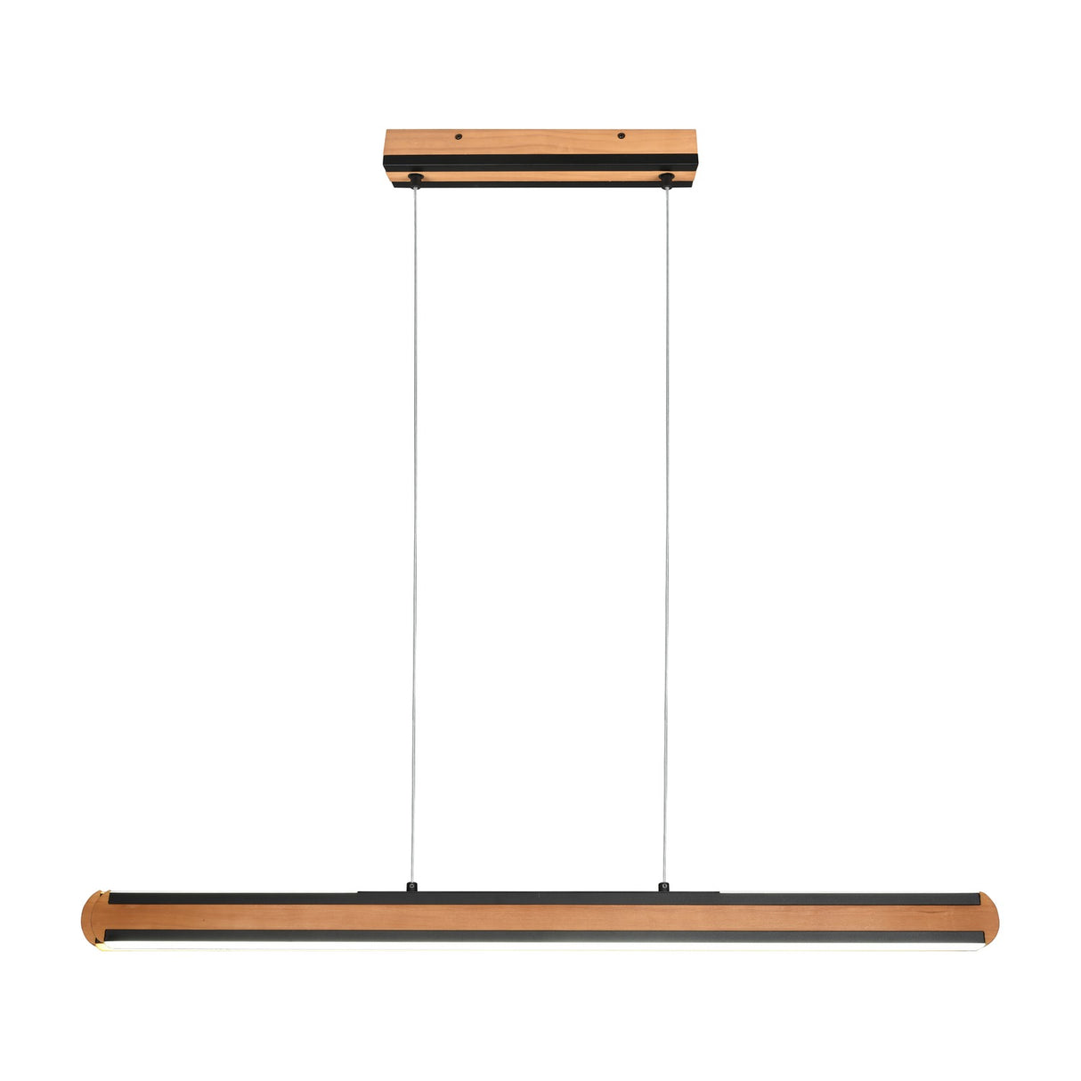 Deacon LED Up Down Wooden Pendant – Natural