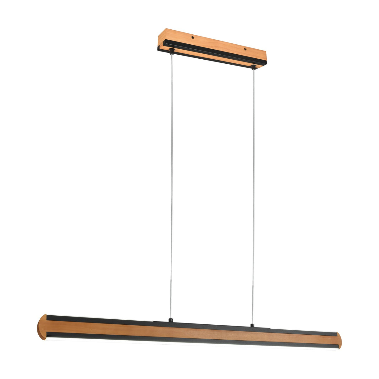 Deacon LED Up Down Wooden Pendant – Natural