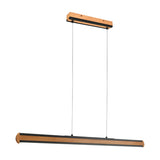 Deacon LED Up Down Wooden Pendant – Natural
