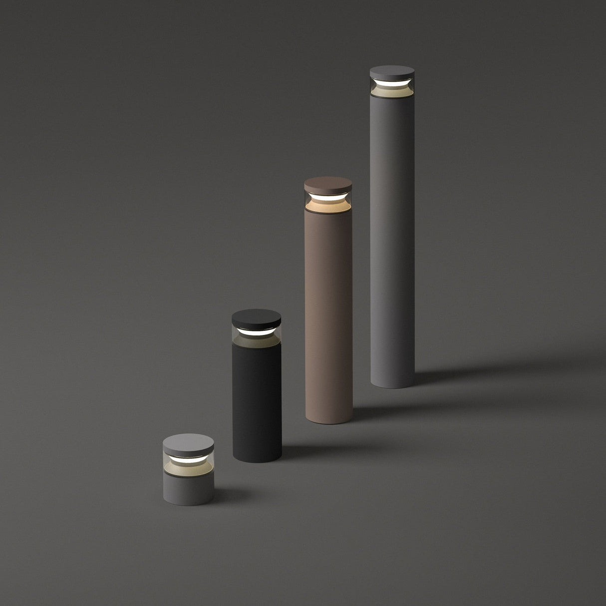 Boeing Bollard Light 1000mm - Anthracite in situ