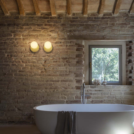 Ninfea Wall Light - White in situ
