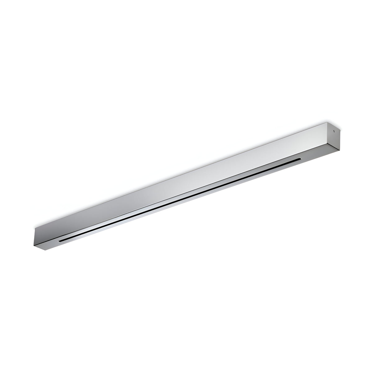 Introducing the Glacia Track Lighting Kit 73cm in Silver—a sleek, modern lighting fixture with a minimalist design and metallic finish. Suspended horizontally, it combines the functionality of track lighting with a slim profile, emitting a subtle glow ideal for contemporary interior spaces.