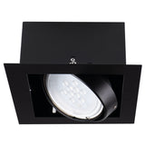 Mateo ES 25W Square GU10 Recessed Downlight - Black