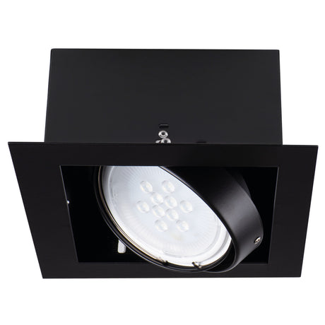 Mateo ES 25W Square GU10 Recessed Downlight - Black