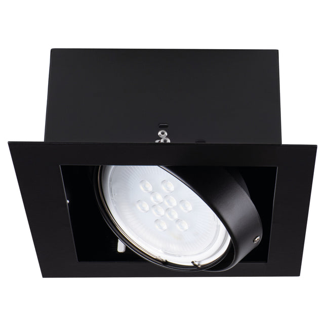 Mateo ES 25W Square GU10 Recessed Downlight - Black