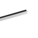 Featured against a plain white background, the Linear LED Surface-Mounted Track Light 12W 3000K - Black & White showcases a sleek, modern design. This elongated rectangular fixture embodies minimalist style with its dimmable lighting and warm 3000K temperature.
