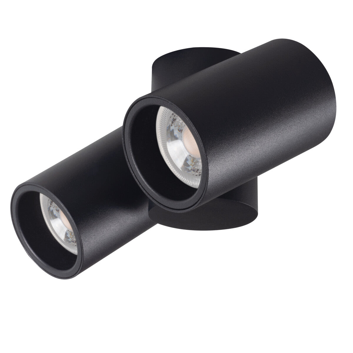 Blurro Twin GU10 Ceiling Spotlight - Black