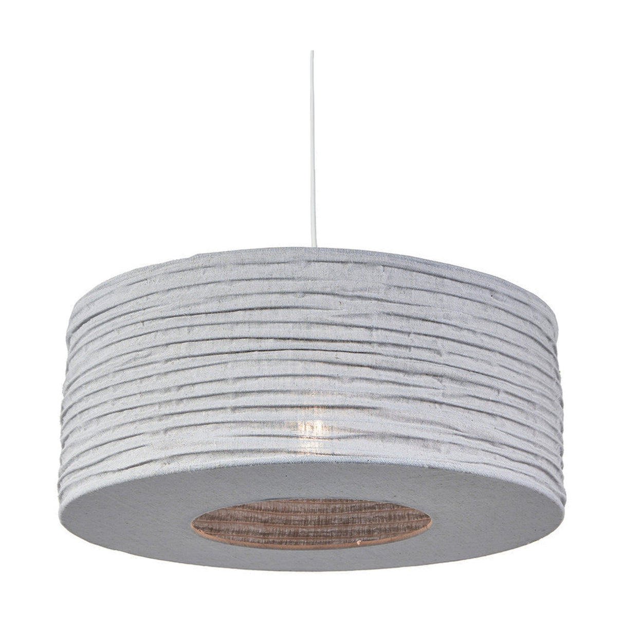 Patpong Grey Jute Non Elec Pendant Light - 50cm