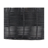 Caswell Black Rattan Dome Non Elec Pendant Light - 52cm